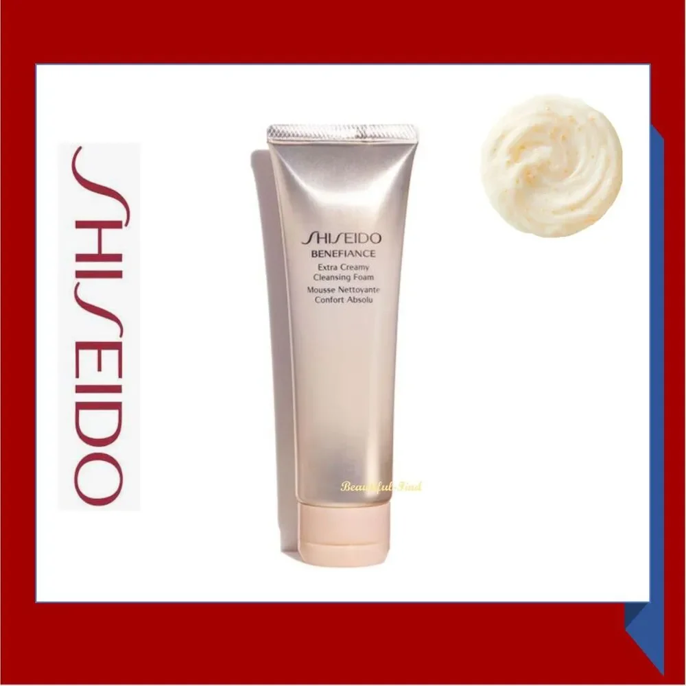 Shiseido Benefiance Extra Creamy Cleansing Foam Discontinued 4.4 oz - New